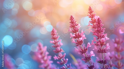 Lavender Flowers with Bokeh
