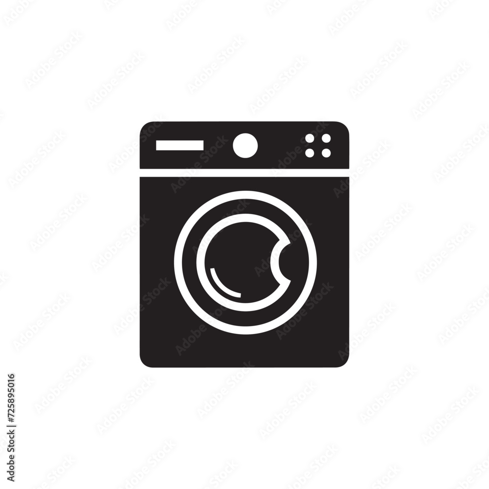 Washing machine icon vector Washing machine icon vector