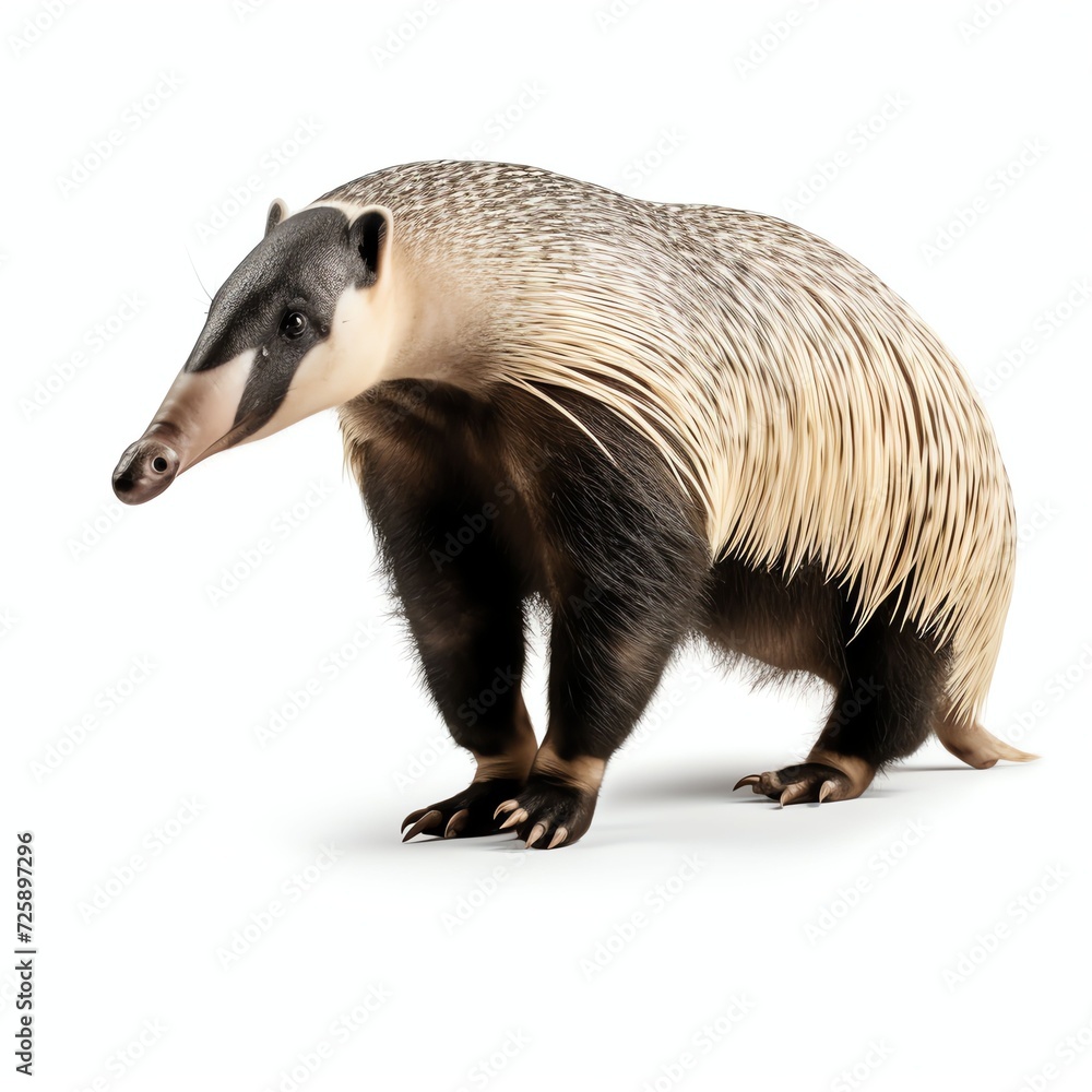 Fototapeta premium a anteater, studio light , isolated on white background