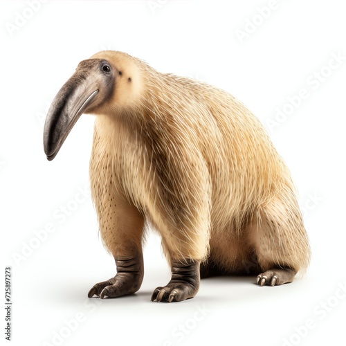 a anteater, studio light , isolated on white background