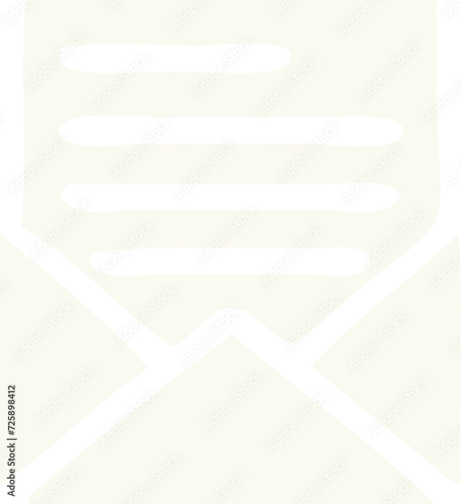 Obraz premium flat color retro cartoon letter and envelope