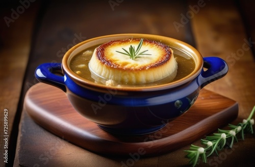 St. Patrick's Day, traditional Irish pastries, national Irish cuisine, Onion soup with Irish porter and cheese croutons, cream soup
