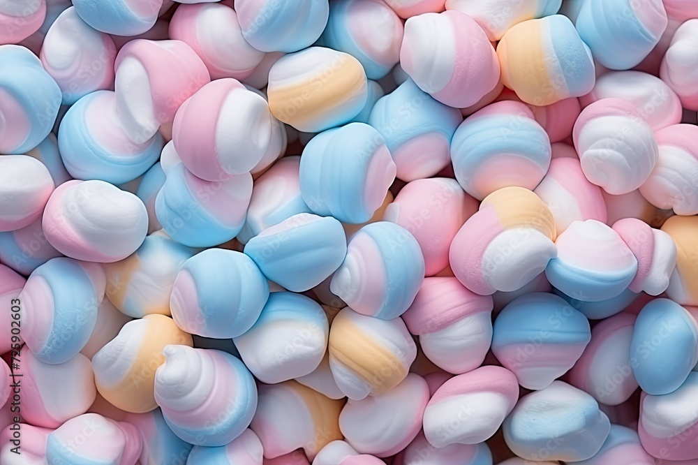 Pastel marshmallows background. Pastel marshmallows background.