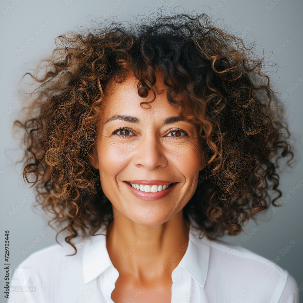 Middle aged women with Flawless skin Middle aged women with Flawless skin