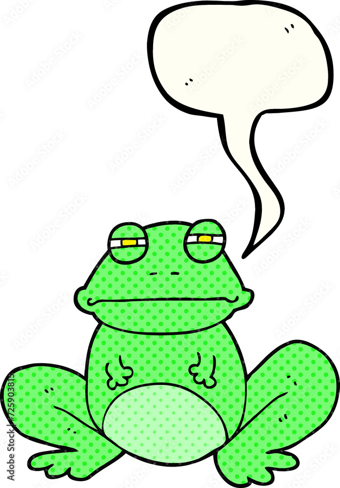 comic book speech bubble cartoon frog comic book speech bubble cartoon frog