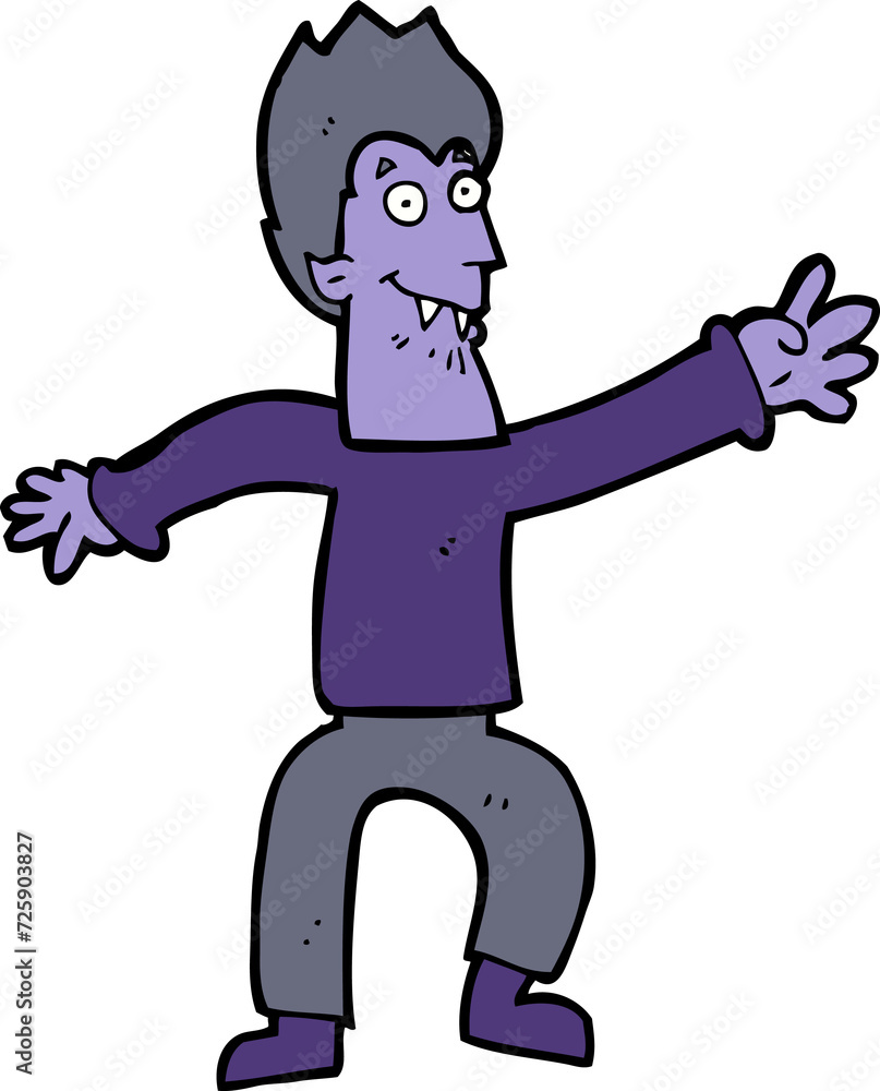 Obraz premium cartoon vampire