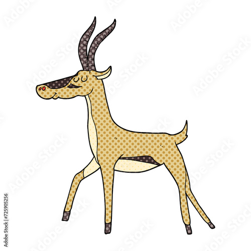 cartoon gazelle © lineartestpilot