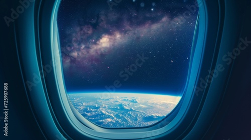 A View of the Earth From an Airplane Window