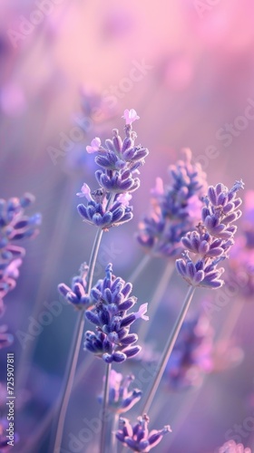 A Bunch of Lavender Flowers in a Field