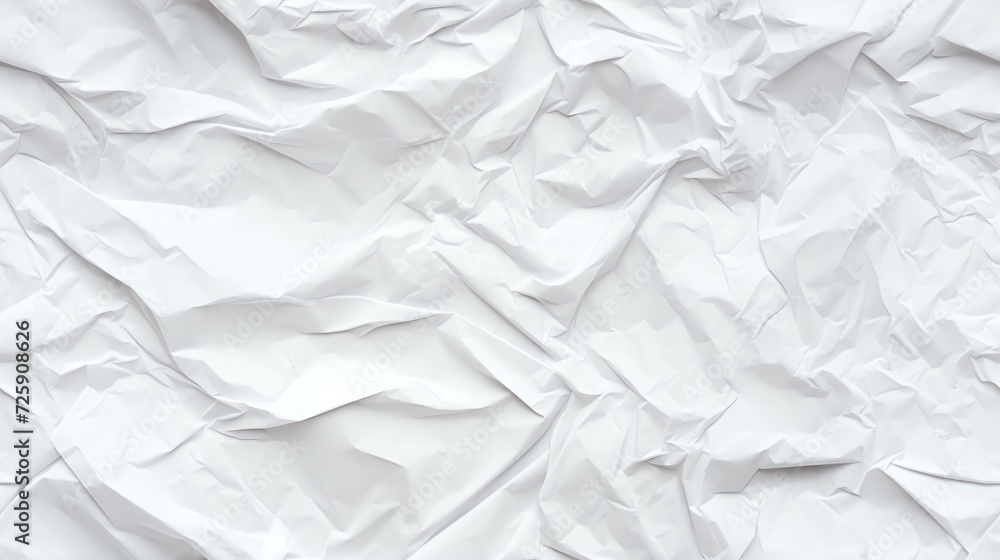 photo view of white crumpled paper background photo view of white crumpled paper background