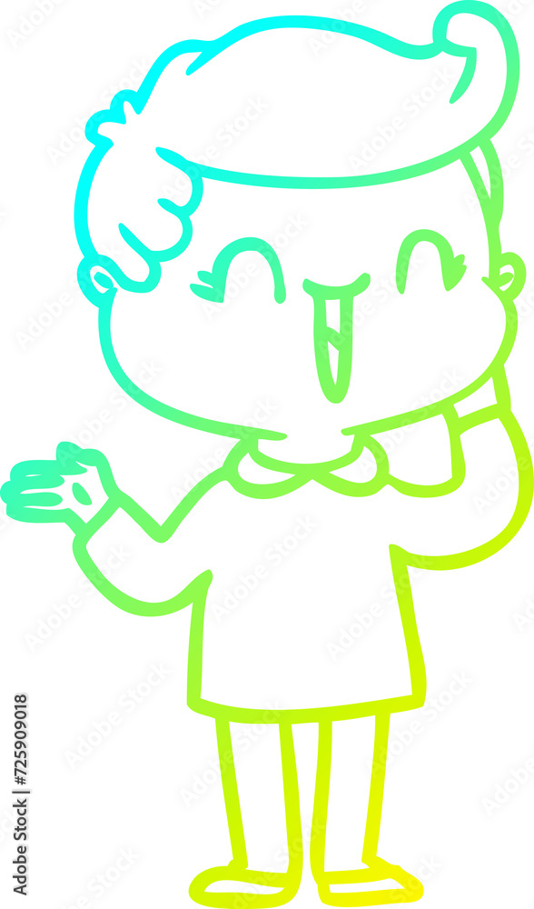 cold gradient line drawing cartoon laughing boy cold gradient line drawing cartoon laughing boy