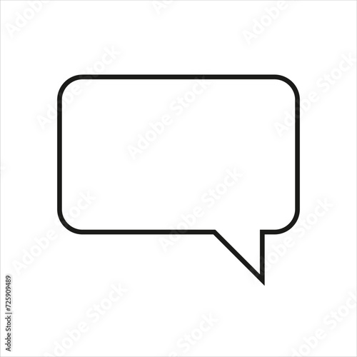 Free vector text message icon in white background.