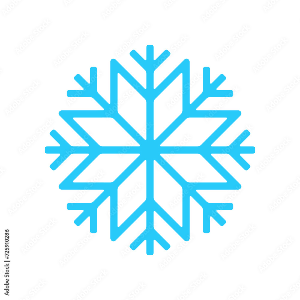 Snowflake vector icon isolated on white background Snowflake vector icon isolated on white background