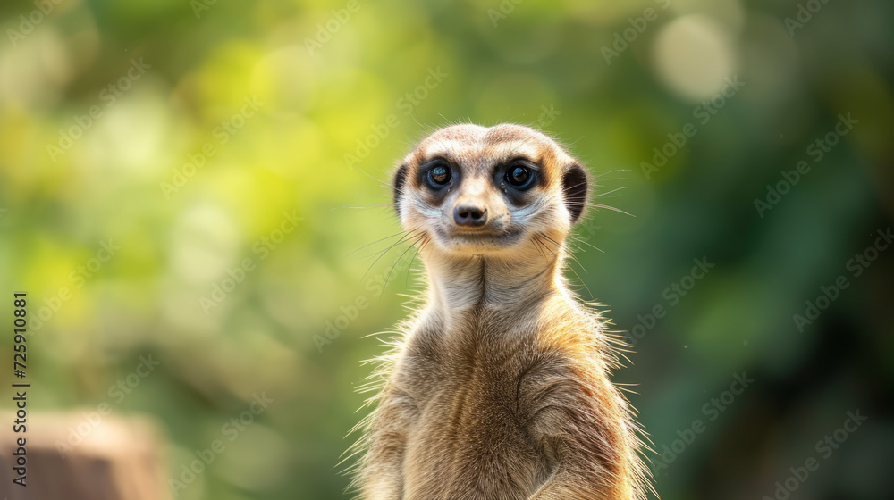 Portrait of a meerkat in its natural habitat. Portrait of a meerkat in its natural habitat.