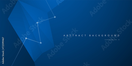 Abstract Geometric modern with Blue color background for template, poster, flyer design. Vector illustration