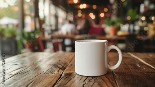 Morning Serenity A Warm Cup in a Cozy Caf   Ambiance