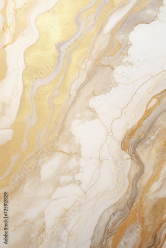 Sumptuous beige marble texture with golden veins, perfect for creating a luxurious backdrop for home decor, elegant stationery, or upscale marketing materials. Vertical format.