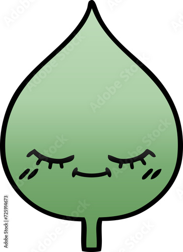Cuadro en lienzo gradient shaded cartoon expressional leaf