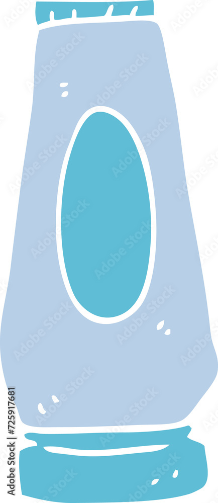 flat color illustration of a cartoon lotion flat color illustration of a cartoon lotion