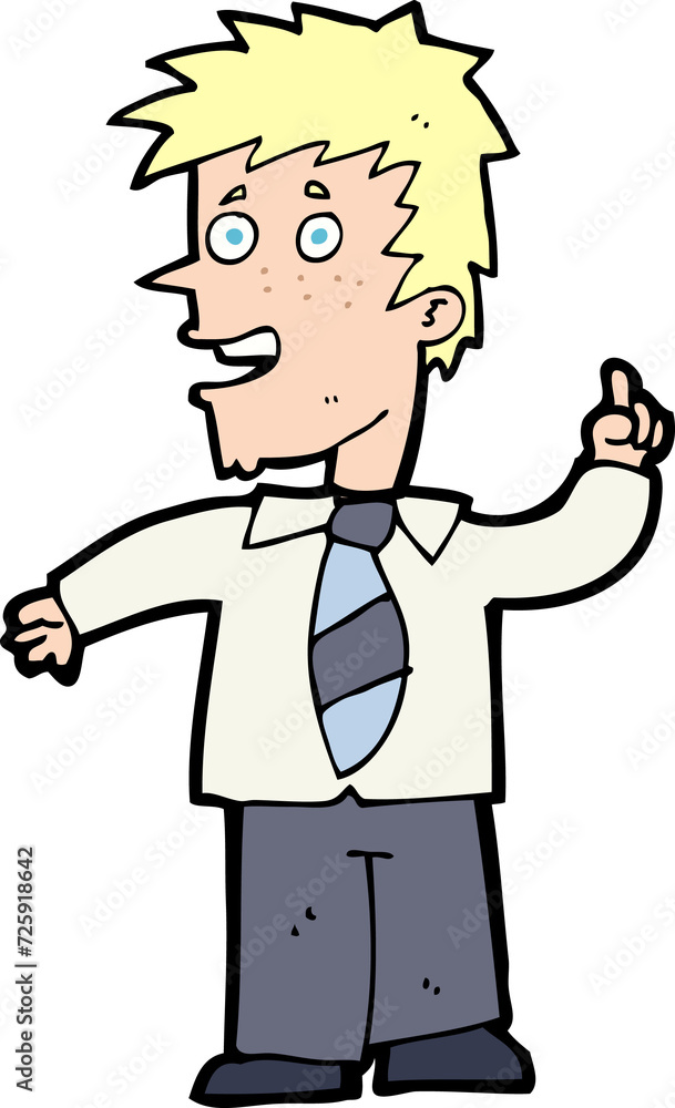 cartoon man with idea cartoon man with idea