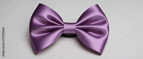 purple bow on a transparent background