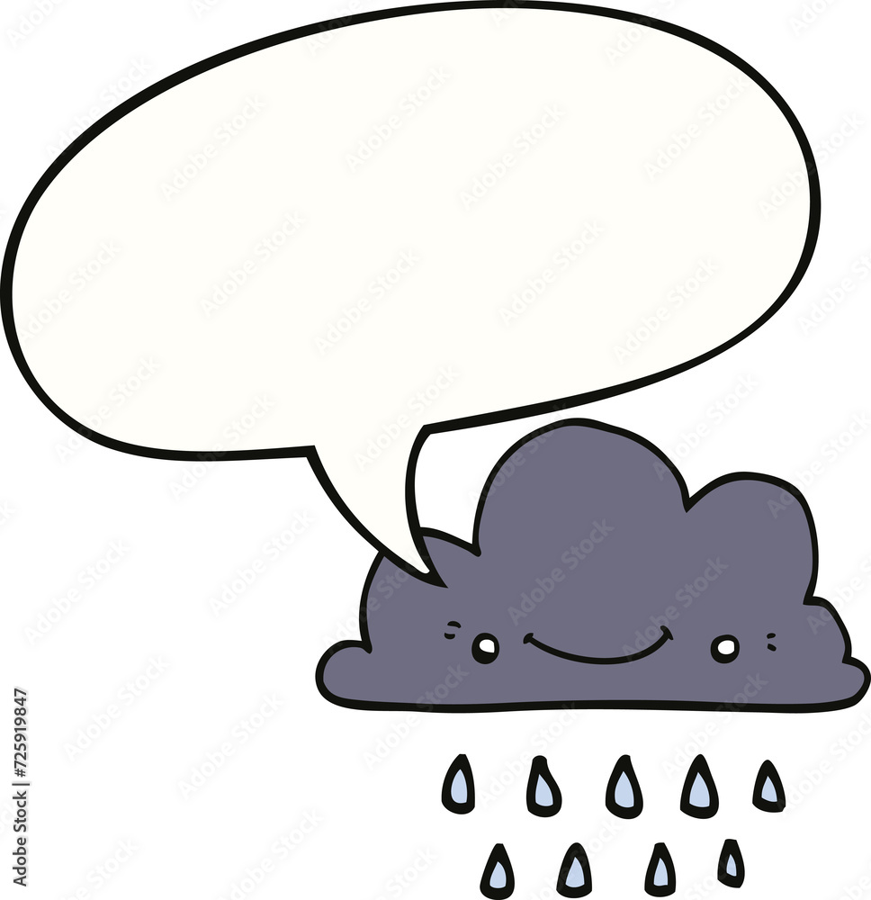 cartoon storm cloud and speech bubble cartoon storm cloud and speech bubble