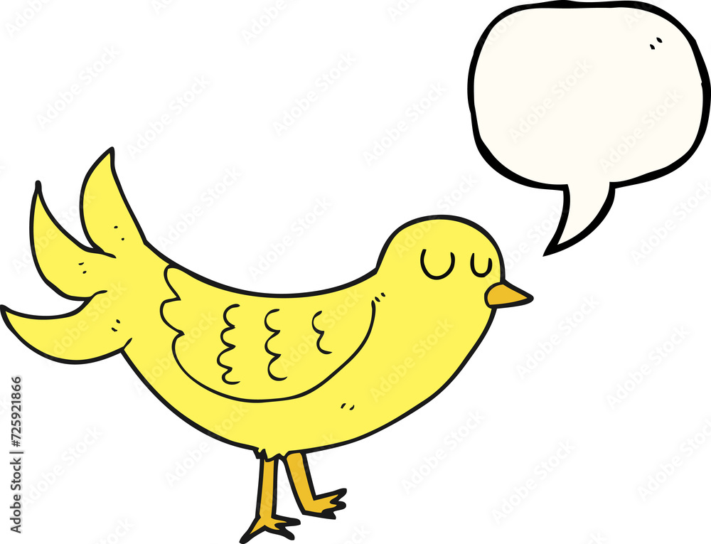 speech bubble cartoon bird speech bubble cartoon bird