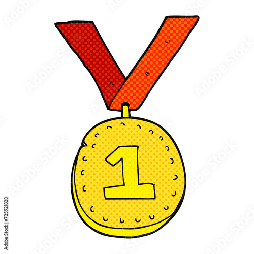 cartoon first place medal photo