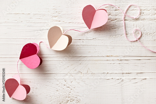 heart shaped paper decoration