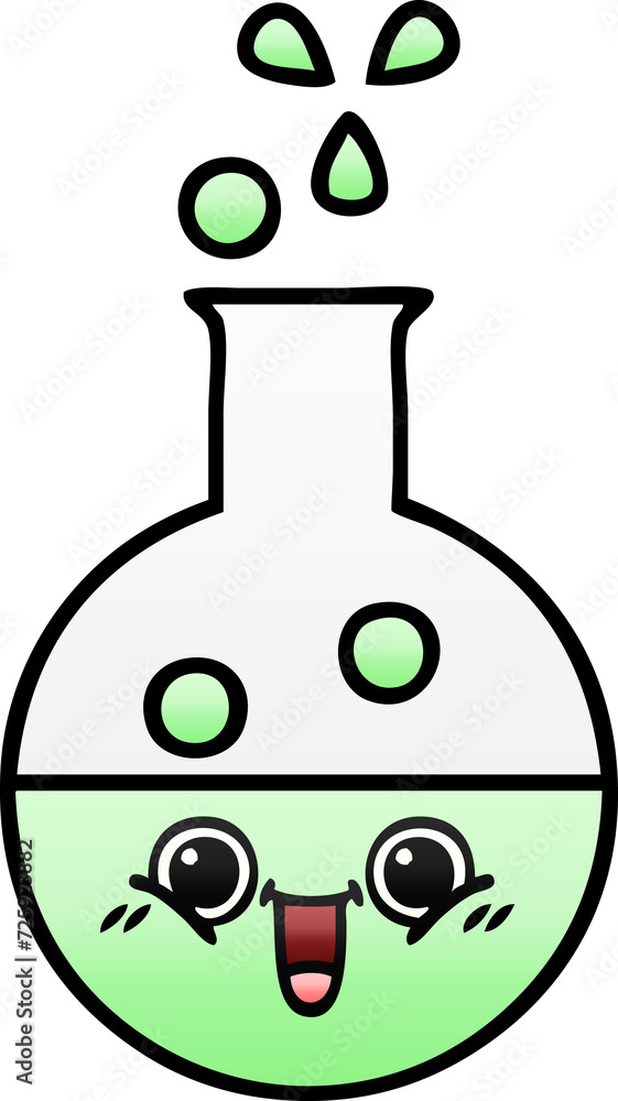 gradient shaded cartoon test tube gradient shaded cartoon test tube