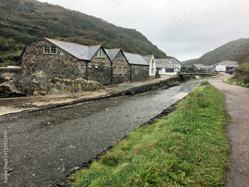 A view of Boscastle in Cornwall photo