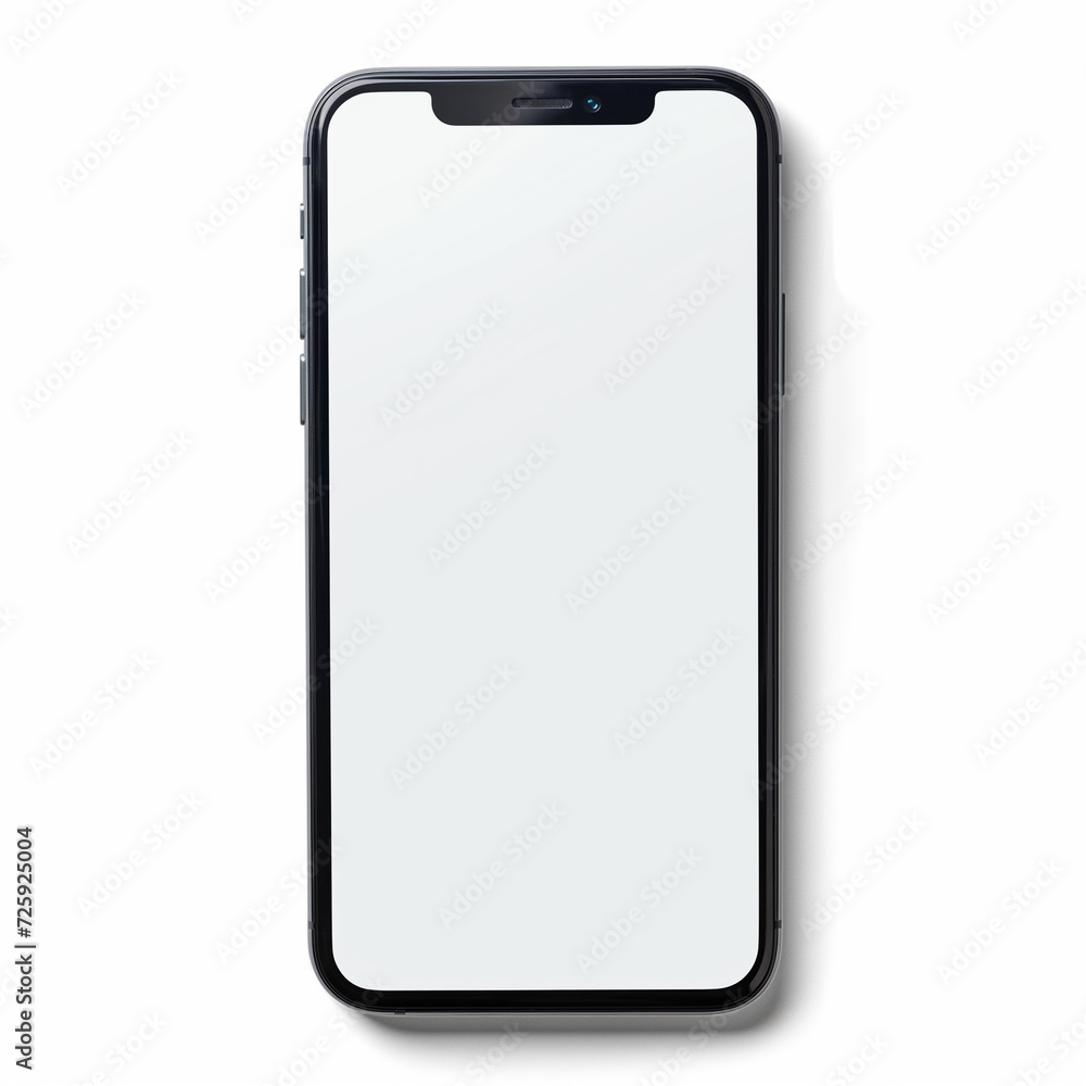 Smartphone blank screen isolate on white background. Smartphone blank screen isolate on white background.