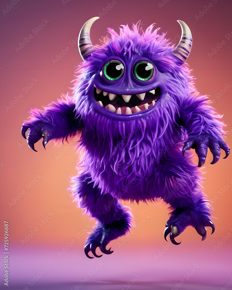 Happy Purple Monster 