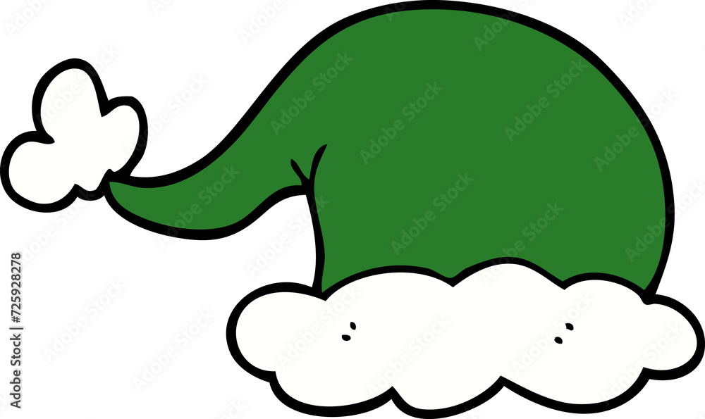 cartoon doodle elf hat cartoon doodle elf hat