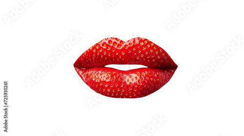 Close Up of a Strawberry Lip 