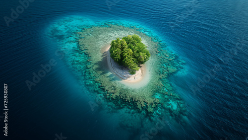 Island Jewel: A Stunning Aerial View of a Pacific Paradise © 대연 김