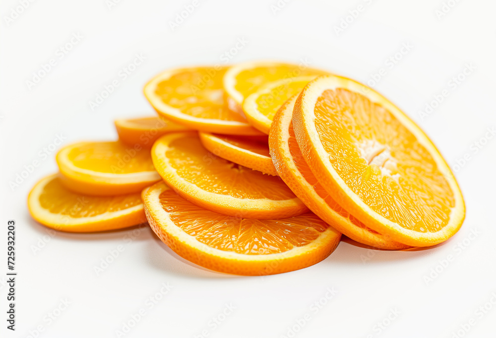A close-up image showcasing vibrant, fresh slices of an orange. The juicy texture and bright color are highlighted under natural light. A close-up image showcasing vibrant, fresh slices of an orange. The juicy texture and bright color are highlighted under natural light.