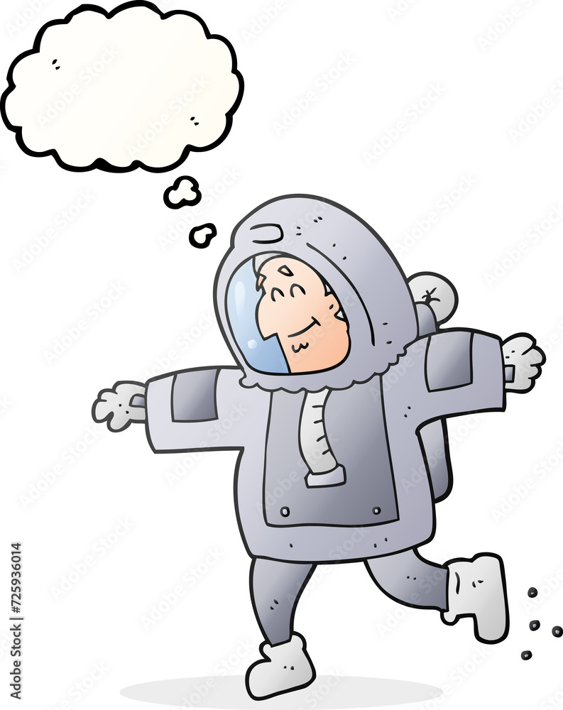 thought bubble cartoon astronaut thought bubble cartoon astronaut