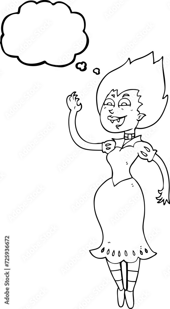 thought bubble cartoon vampire girl thought bubble cartoon vampire girl