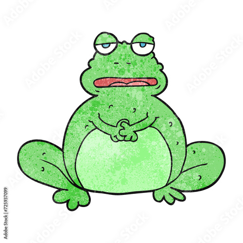 textured cartoon frog