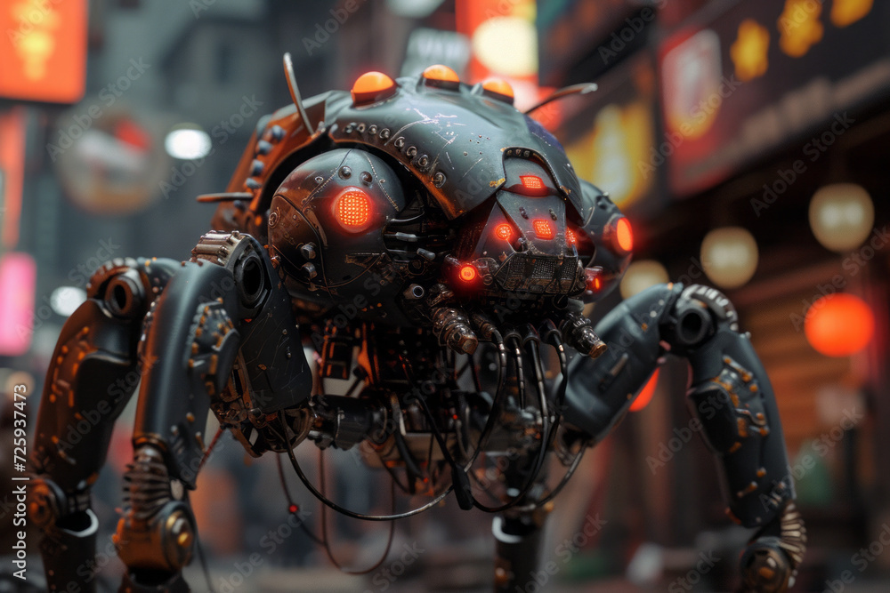 robot in the city robot in the city