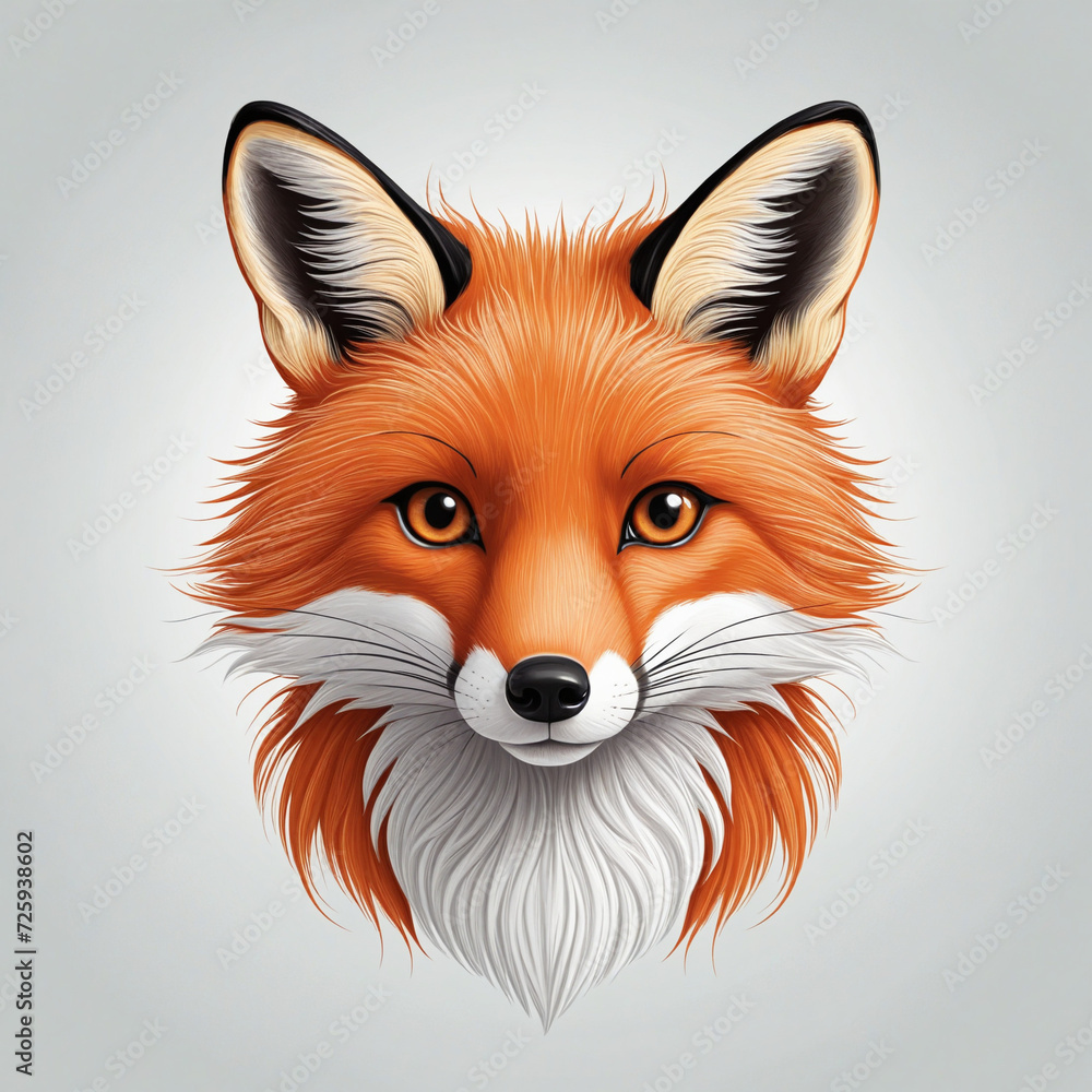 Cute Logo illustration of a Fox Cute Logo illustration of a Fox