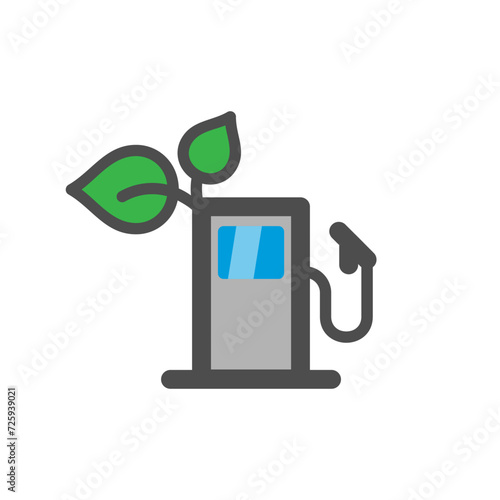 Biofuel petrol refill station. Green energy. Alternative power.