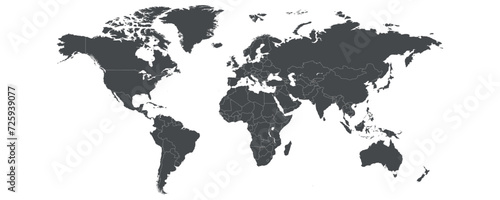 World map. Business style. Vector illustration,
