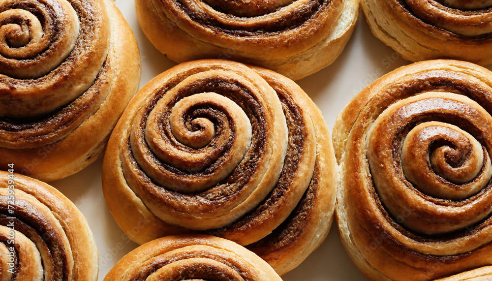 Fototapeta premium Fresh Cinnamon Rolls
