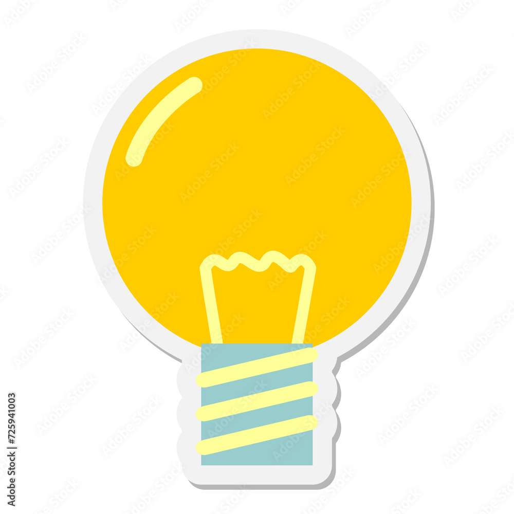 light bulb sticker