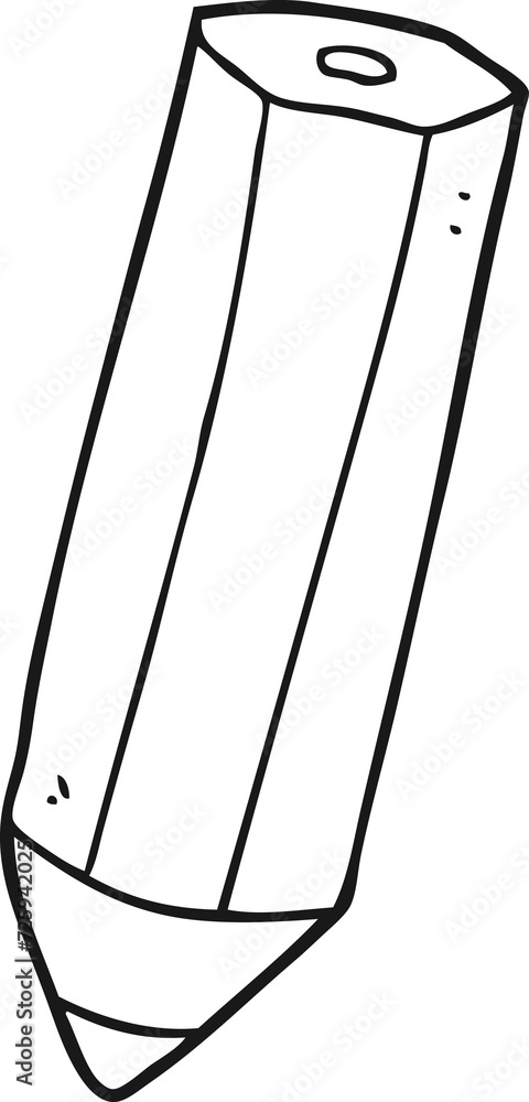 black and white cartoon pencil black and white cartoon pencil