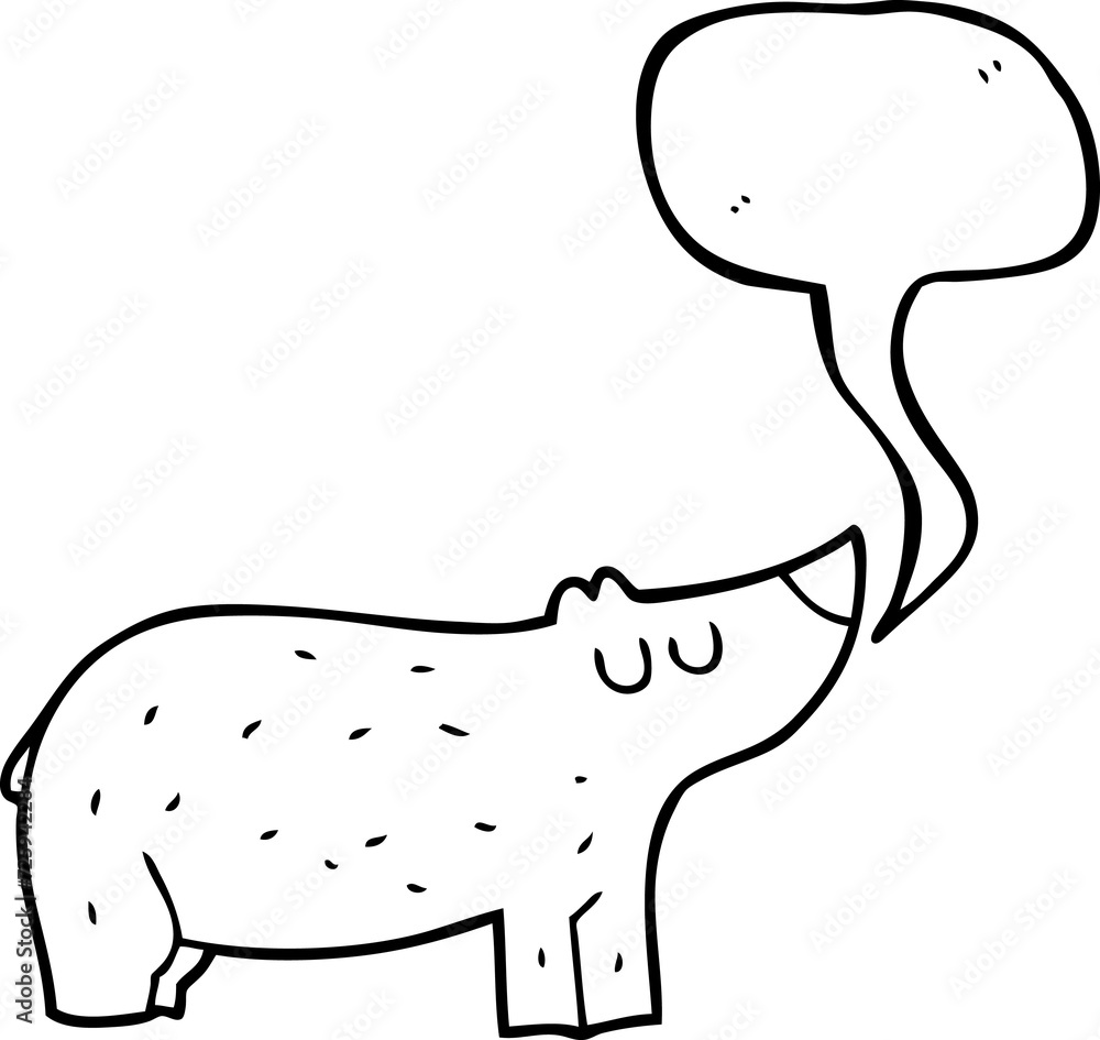 speech bubble cartoon bear speech bubble cartoon bear