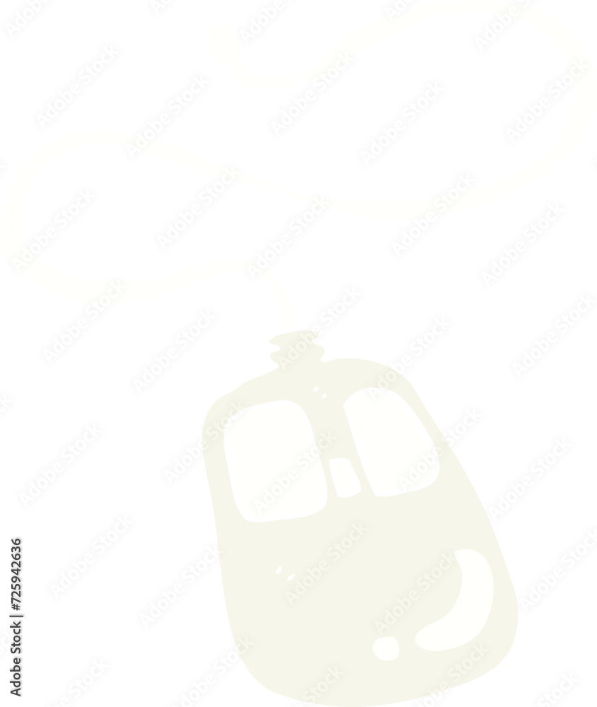 flat color illustration of a cartoon computer mouse flat color illustration of a cartoon computer mouse