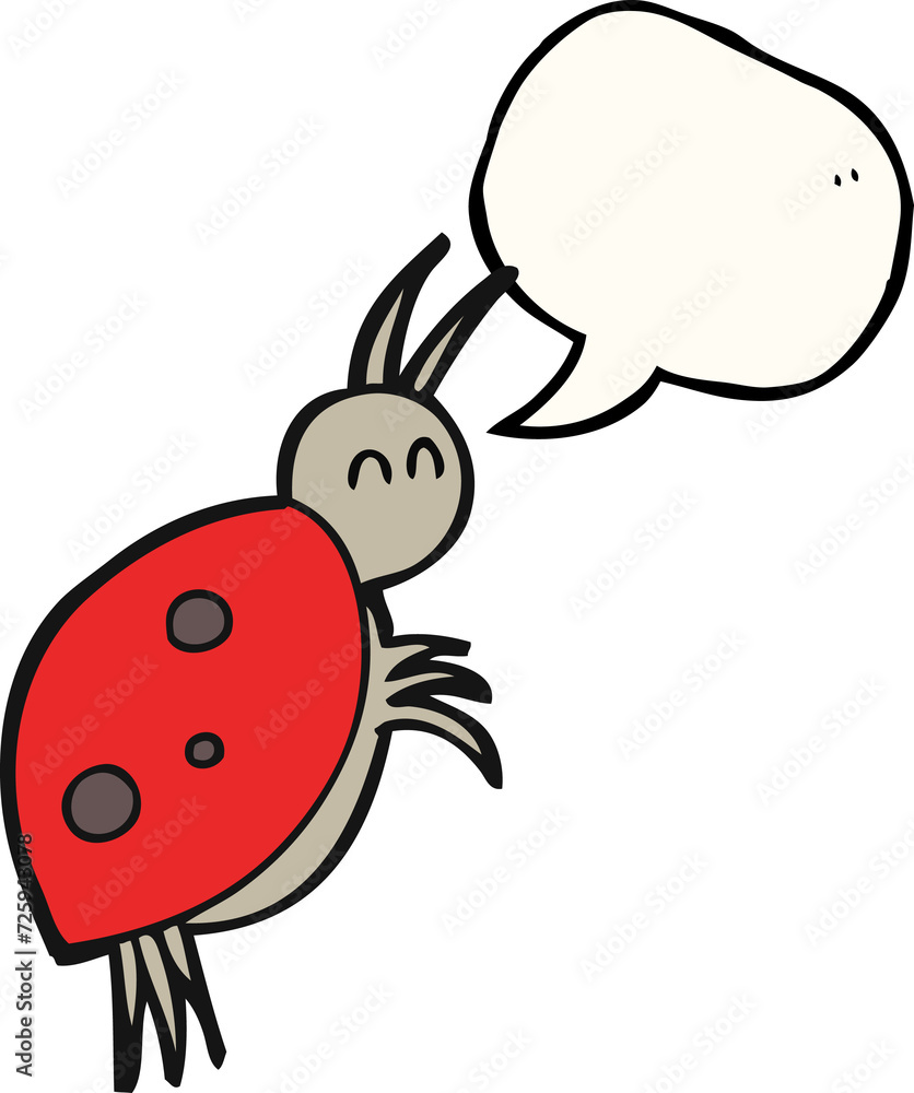 speech bubble cartoon ladybug speech bubble cartoon ladybug